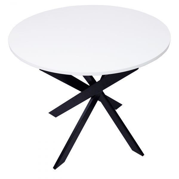 Mesa comedor redonda zen blanco