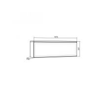 Chimenea Eléctrica LED 107x38x25cm Cemento - Colgado Innovation Home Furnish Sl.