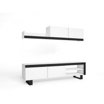 Mueble de Salon IDEM con patas Blanco y Negro Innovation Home Furnish Sl.