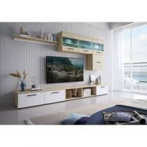 Salon Paris Leds Roble/ Blanco Innovation Home Furnish Sl.